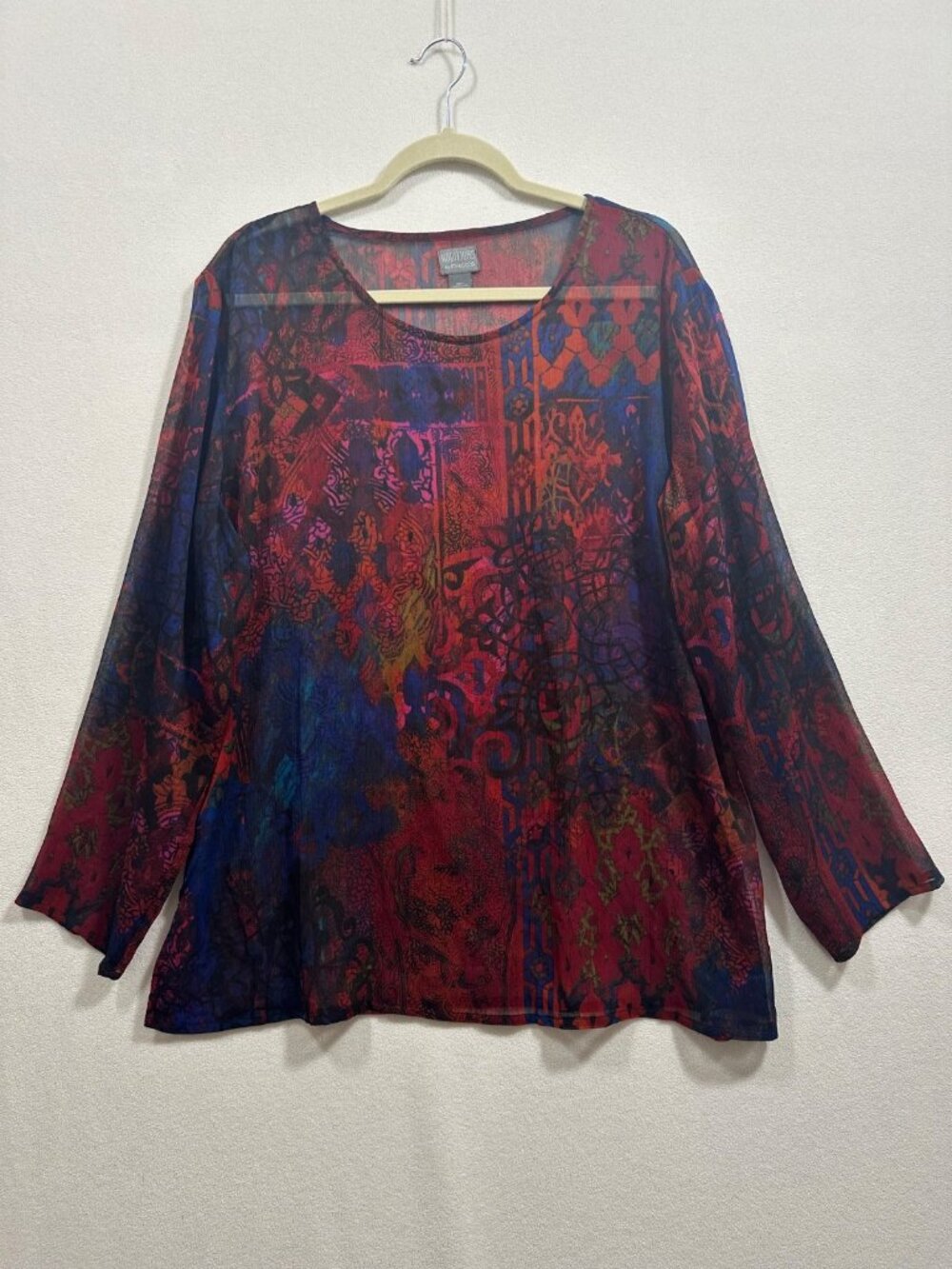 Additions by Chico’s Sheer Blouse SZ 3